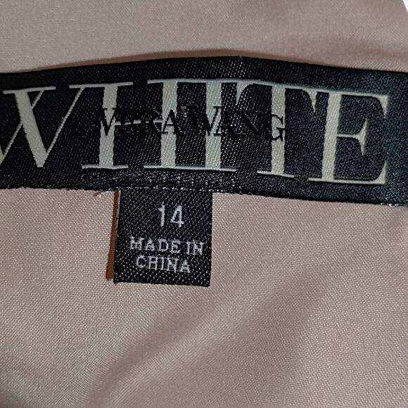 White by Vera Wang Womens Dress Sz 14 Pink Tulle Bubble Bridesmaid Prom Ballet - Picture 8 of 11